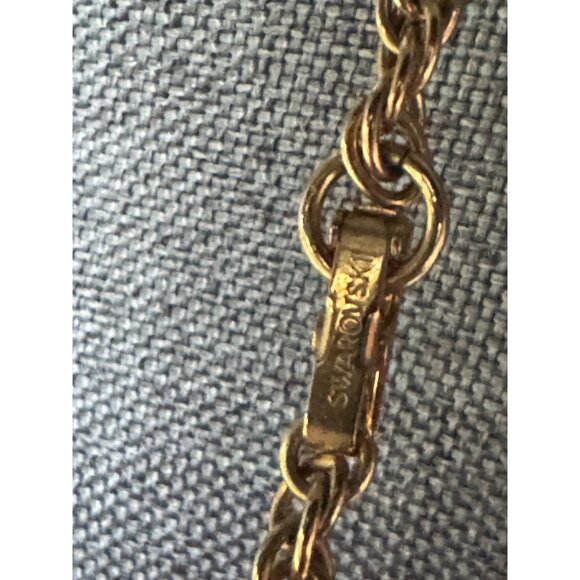 Long Swarovski Crystal Necklace Aurora Crystal Chain Unique Sparkly Jewelry 40" - Picture 5 of 6